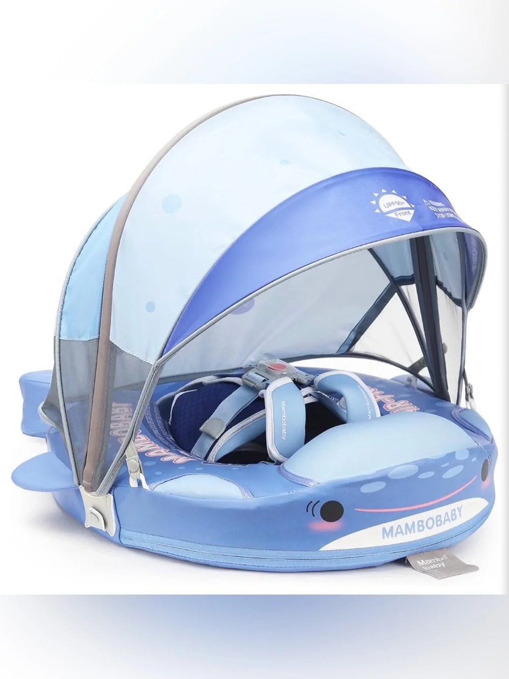 NWT - Mambobaby Float Ultra Infant Float Toddler Float Baby Float Blue Shark